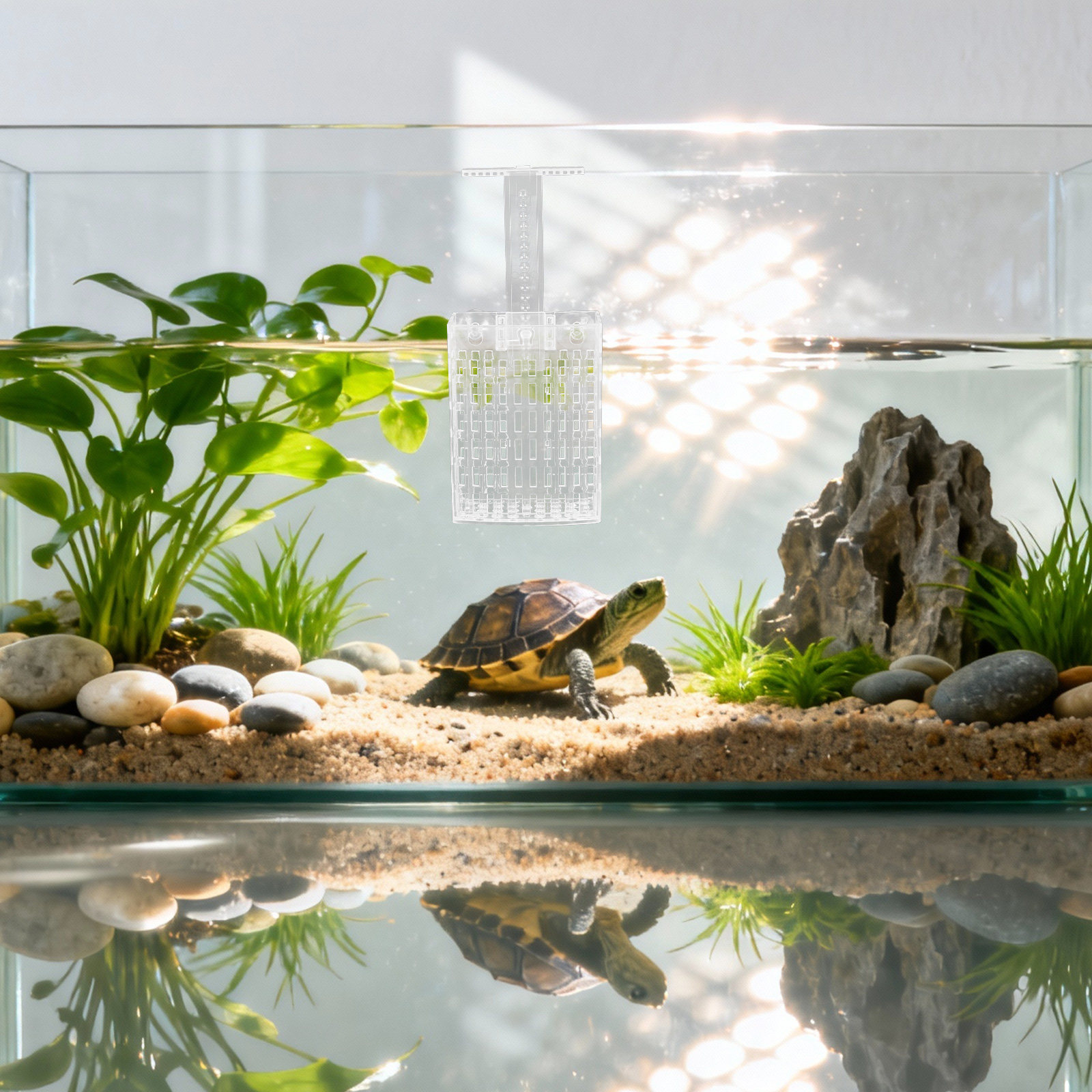 Aquarium Plant Holder - 2Set Clear Aquarium Plant Holder Adjustable