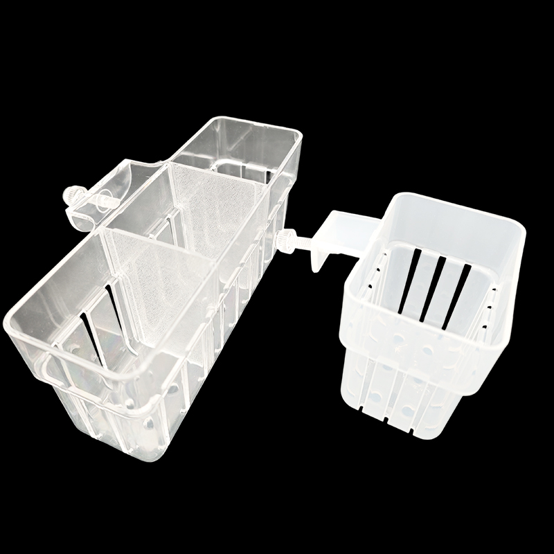 Aquarium Plant Holder - Aquarium Transparent Hydroponic Basket Wall-Mounted Emergent