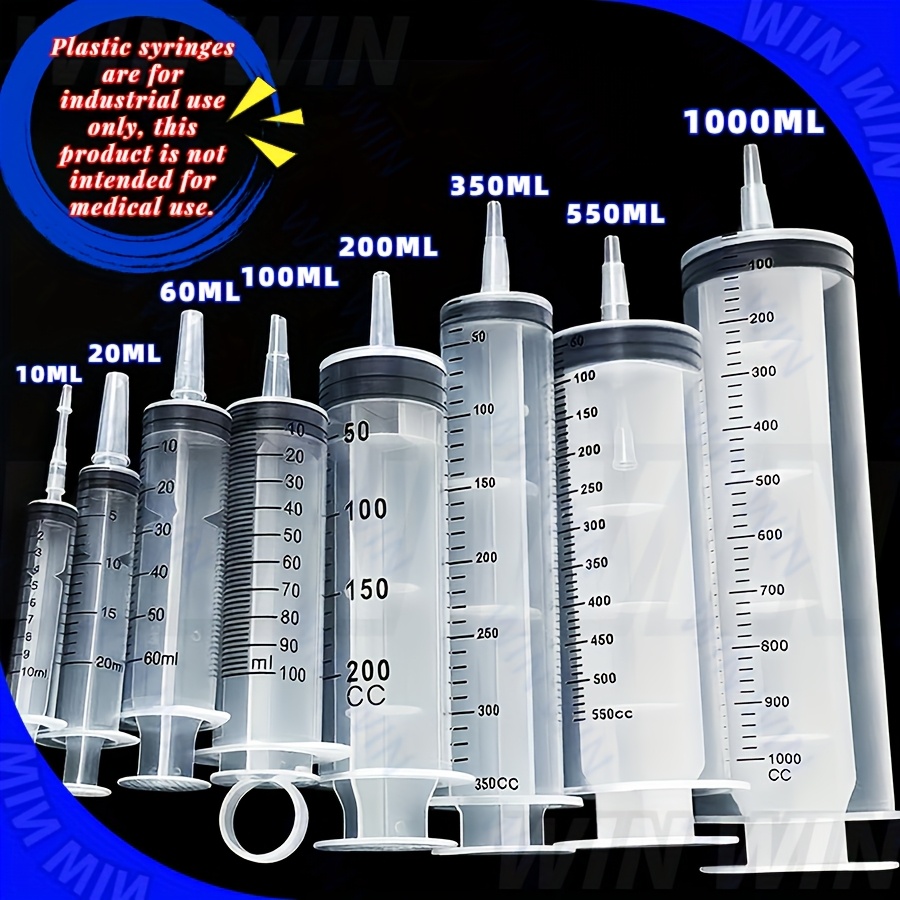 Aquarium Plant Lab - Industrial Veterinary Plastic Syringes with Capacities