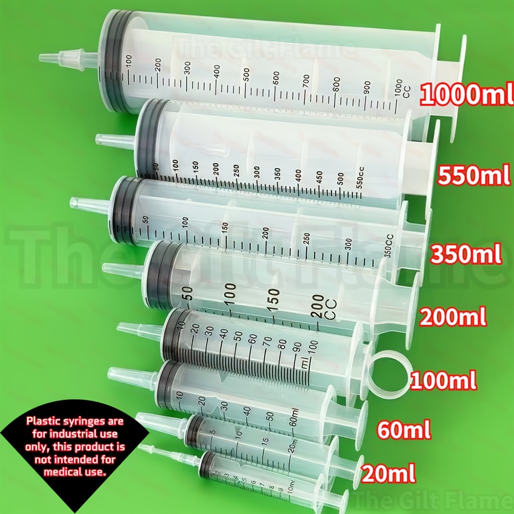 Aquarium Plant Lab - Industrial Veterinary Plastic Syringes with Capacities