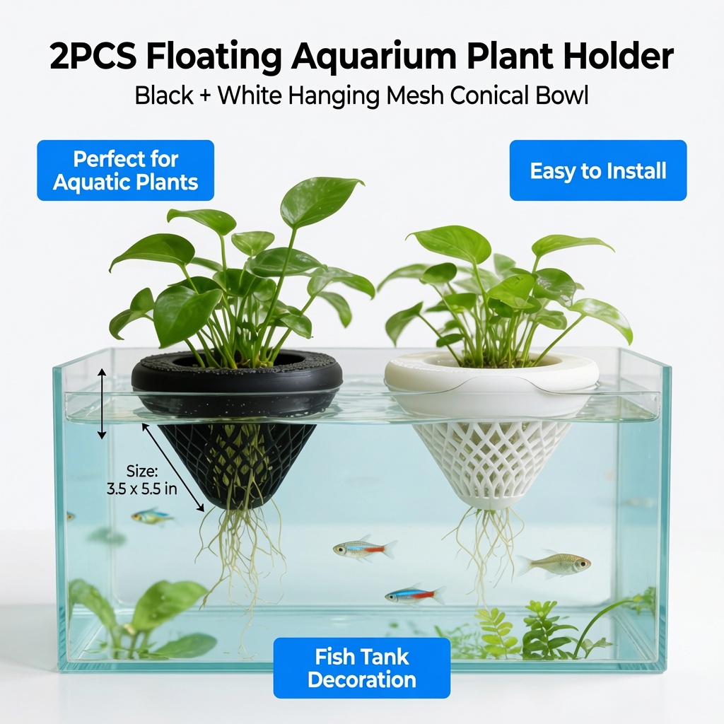 2PCS Floating Aquarium Plant H - đánh giá và giá Aquarium Plant Holder