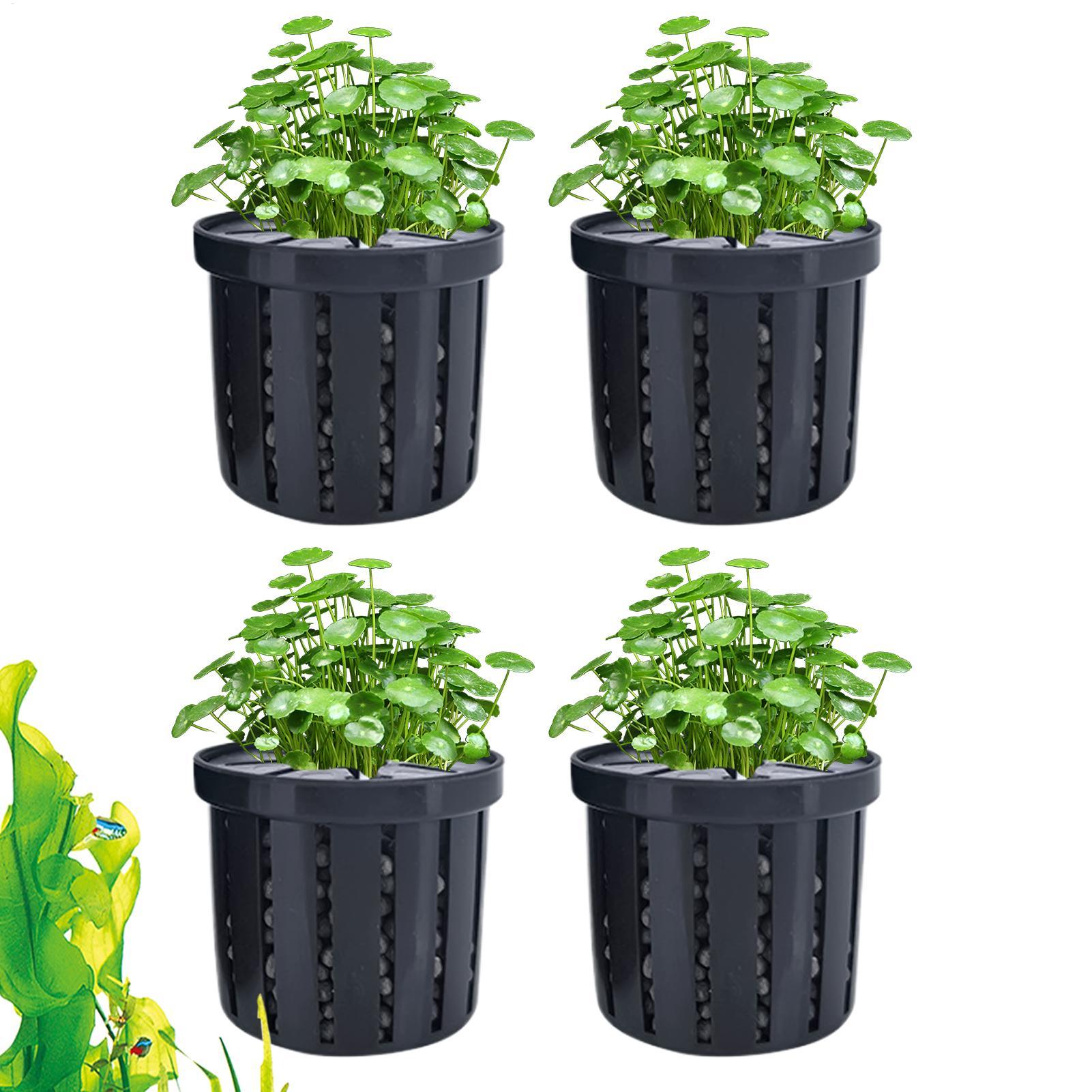 4 Pieces Aquarium Planter Pot  - đánh giá và giá Aquarium Plant Holder
