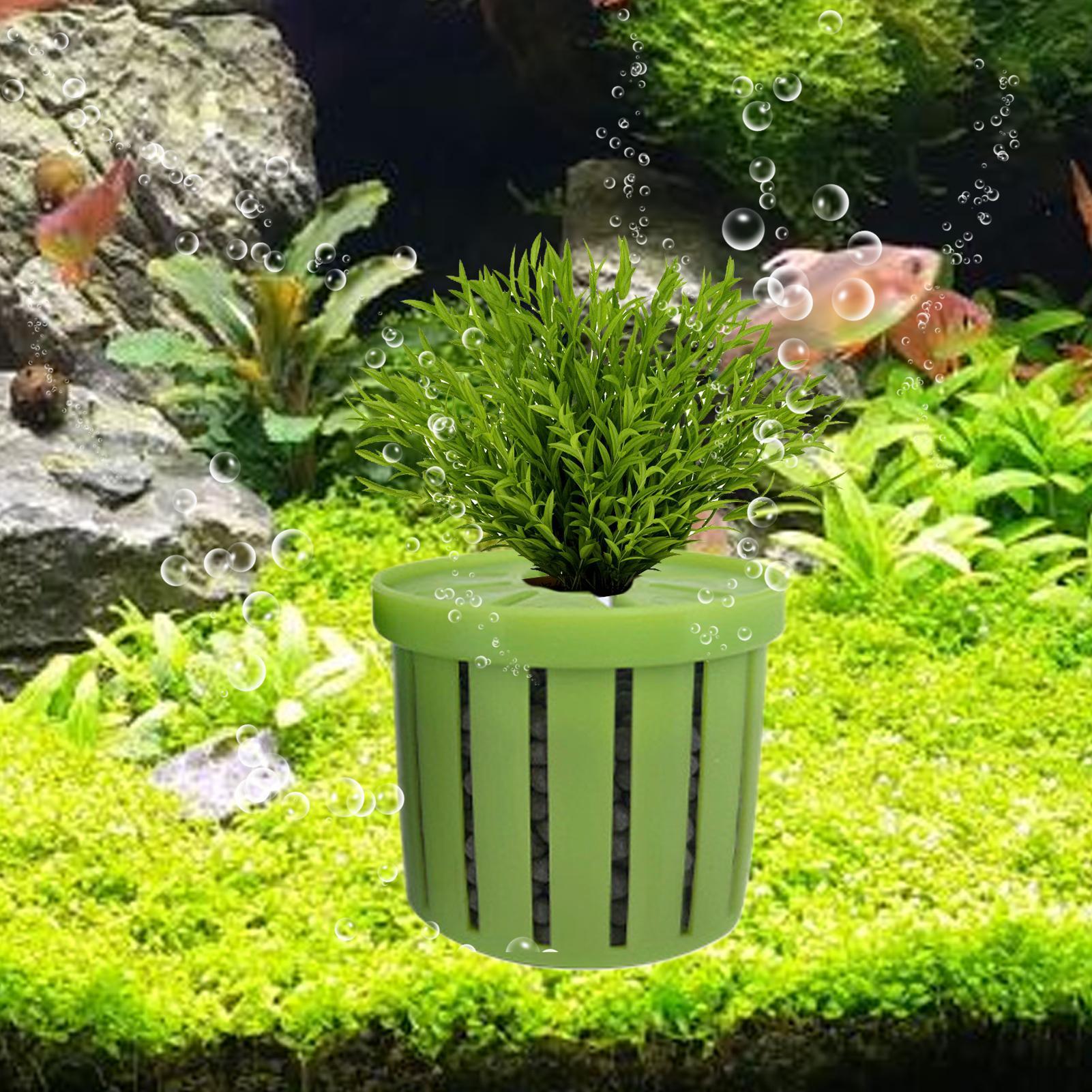 4 Pieces Aquarium Planter Pot  - đánh giá và giá Aquarium Plant Holder