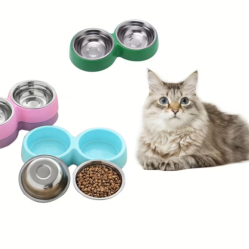 1pc Stainless Steel Double Dog - đánh giá và giá Royal Canin Food Medium