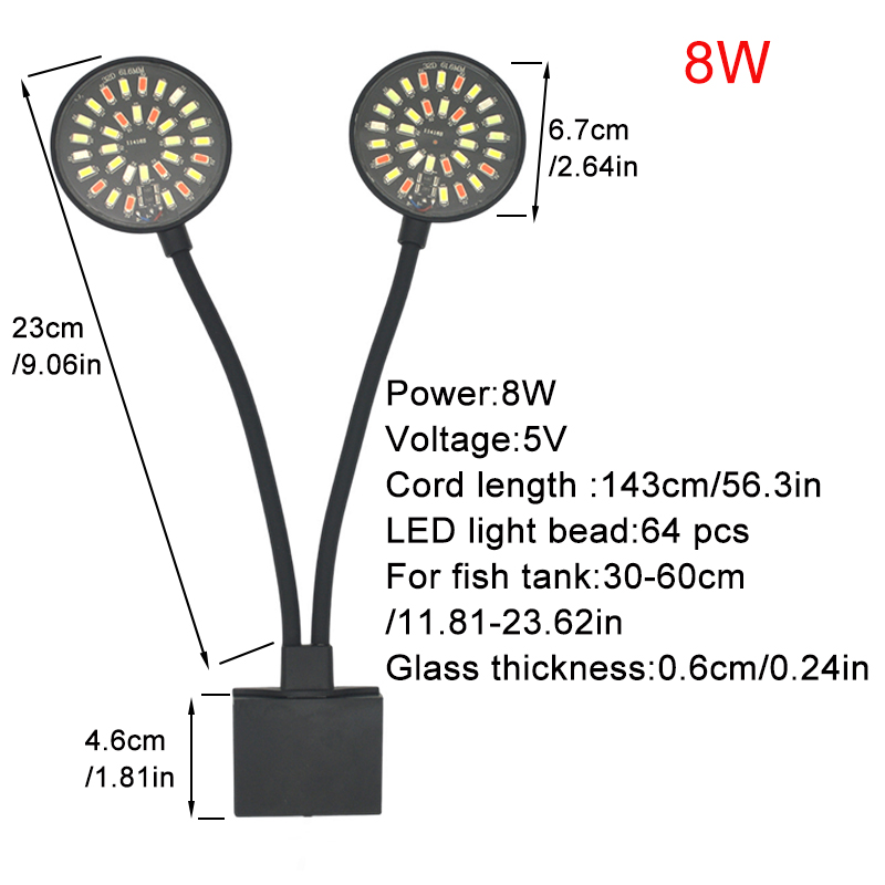 USB Aquarium LED Light Fish Ta - đánh giá và giá Led Planted Tank Light