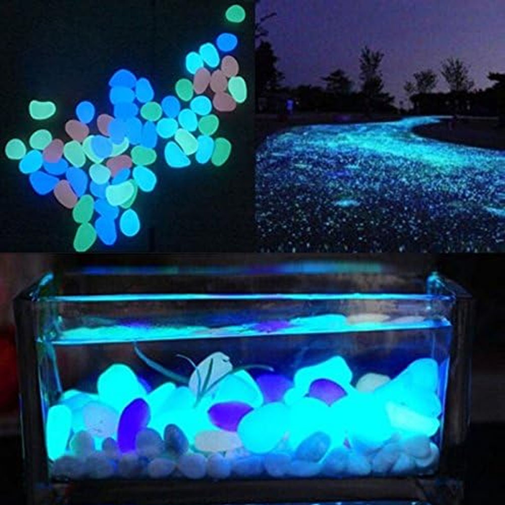 Fish Tank Rocks Glow Blue Pebb - đánh giá và giá Aquarium Planted Fish