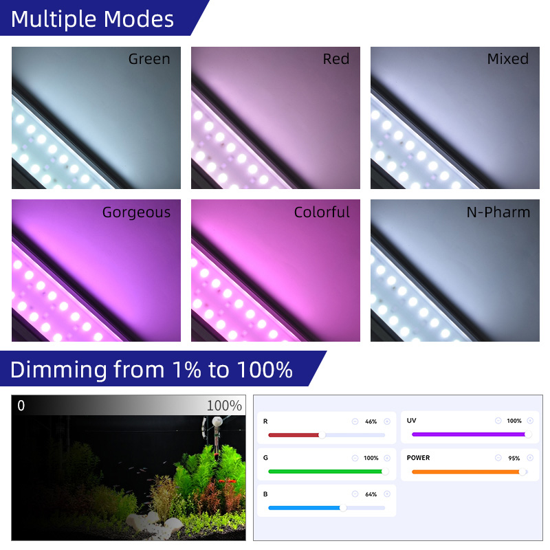 M300D1 PRO Hot Sale  RGB+UVA N - đánh giá và giá Planted Aquarium For Sale