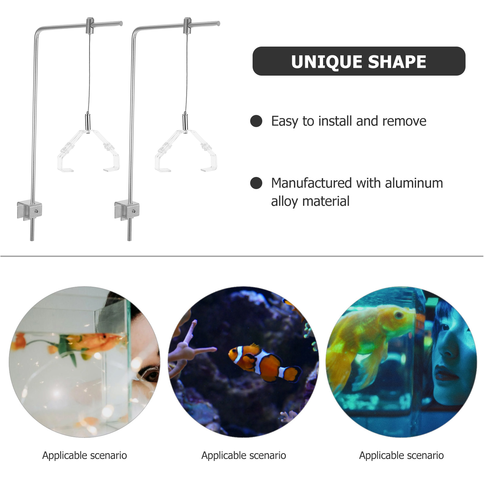 2pcs Aquarium Light Holder Wit - đánh giá và giá Aquarium Plant Holder