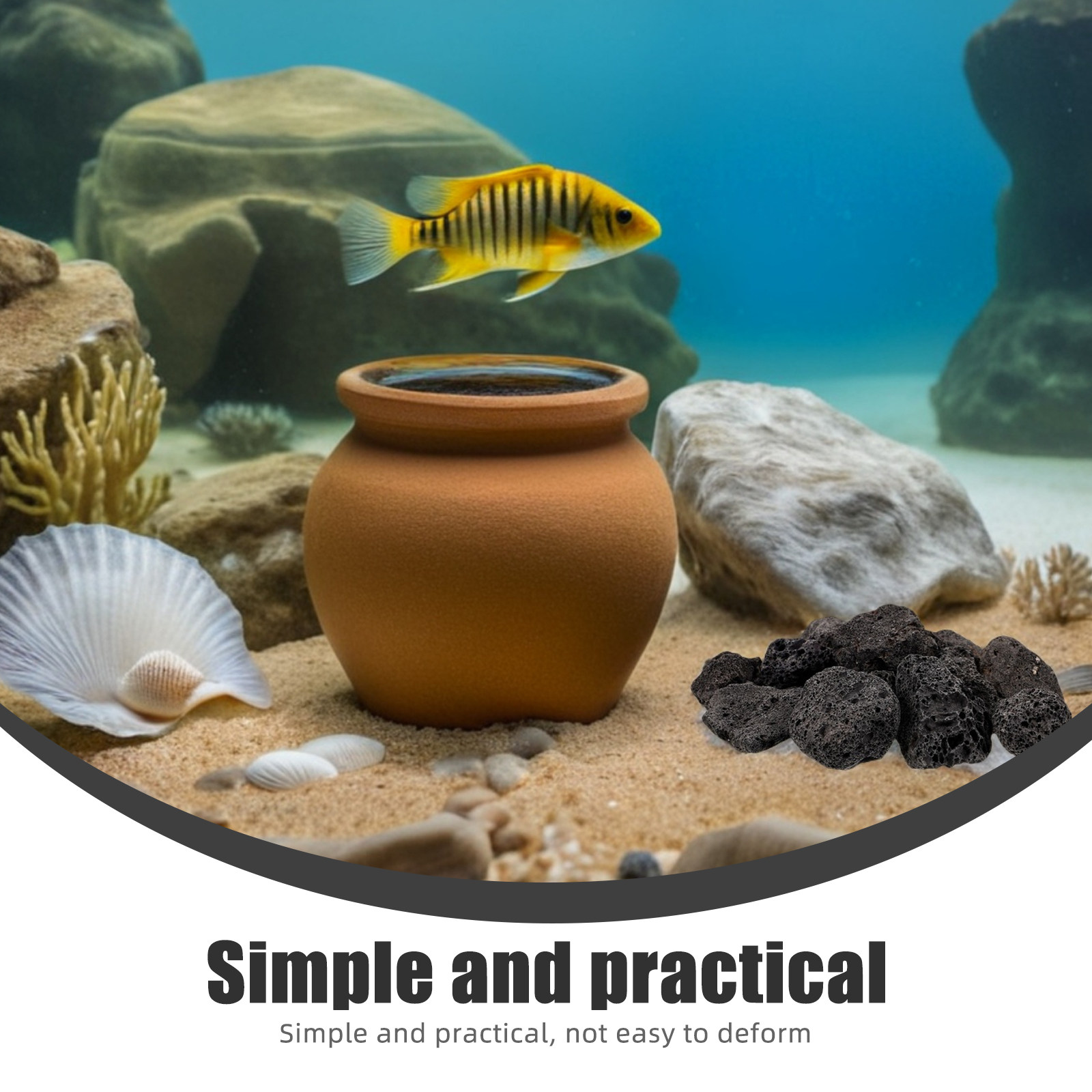 1Pack Natural Volcanic Stones  - đánh giá và giá Aquarium Planted Fish