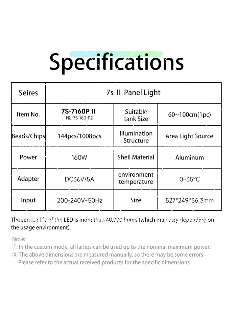 Aquarium LED Light 160W RGB Fu - đánh giá và giá Led Planted Tank Light